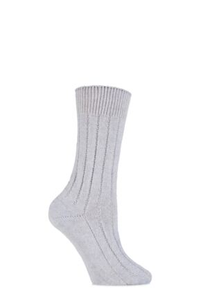 SockShop of London 100% Cashmere Tuckstitch Bed Socks