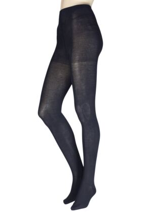 Women's 1 Pair Falke Family Combed Cotton Tights