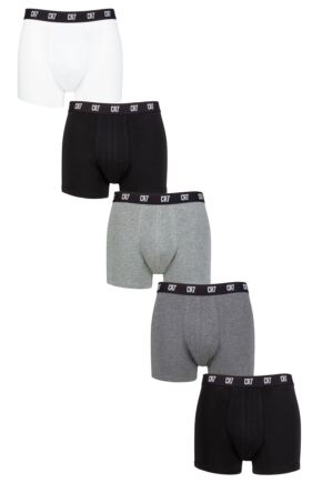 Mens 5 Pack CR7 Cotton Trunks