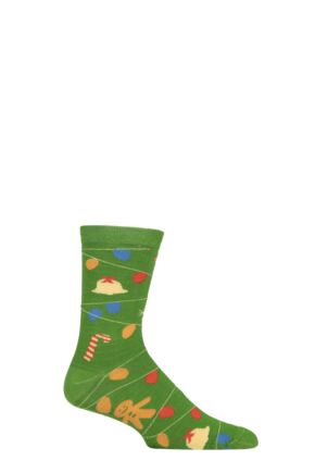 Mens and Women's 1 Pair Shared Earth Fair Trade Christmas Bamboo Socks Santa UK 3-7