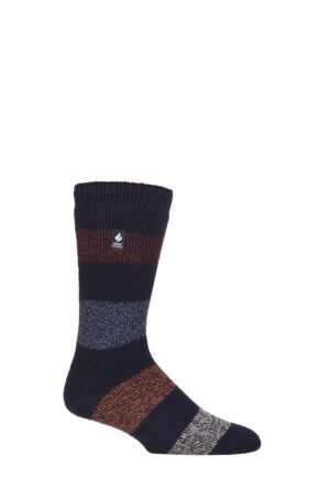 Mens 1 Pair SOCKSHOP Heat Holders 2.3 TOG Patterned and Plain Thermal Socks