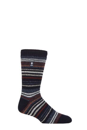 Mens 1 Pair SOCKSHOP Heat Holders 2.3 TOG Patterned and Plain Thermal Socks