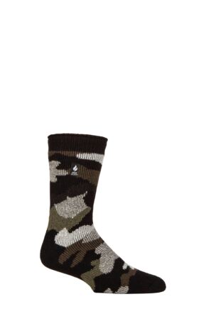 Mens 1 Pair SOCKSHOP Heat Holders 2.3 TOG Patterned and Plain Thermal Socks