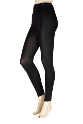 Footless Tights in Black Opaque