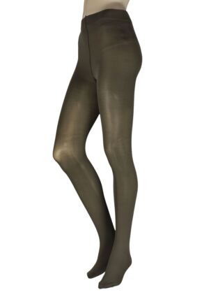 Women's 1 Pair Charnos 60 Denier Opaque Tights Sage L