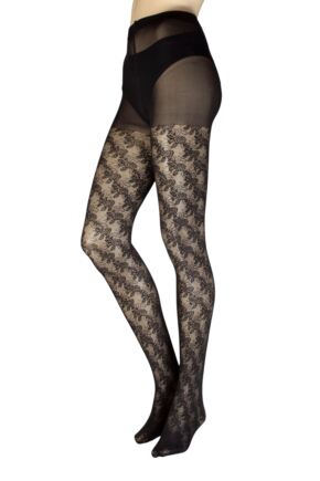 Charnos Bow Patterned Opaque Tights In Stock At UK Tights