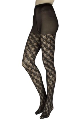 Women's 1 Pair Charnos Tulle Floral Tights