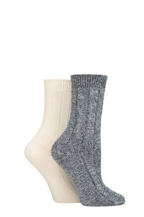 Women's 2 Pair Charnos Cosy Bamboo Socks