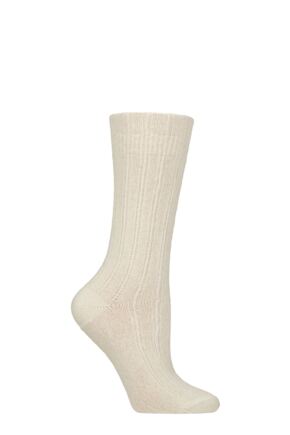 Women's 1 Pair Charnos Cashmere Slouchy Top Socks