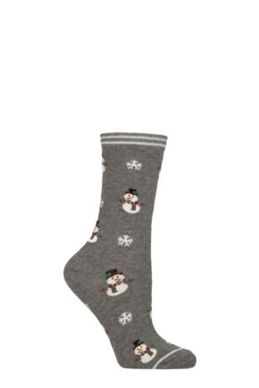 Women's 1 Pair Charnos Christmas Design Cotton Socks