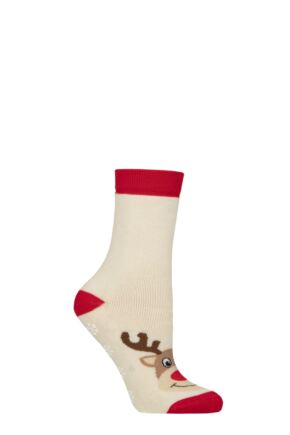 Women's 1 Pair Charnos Christmas Design Slipper Socks