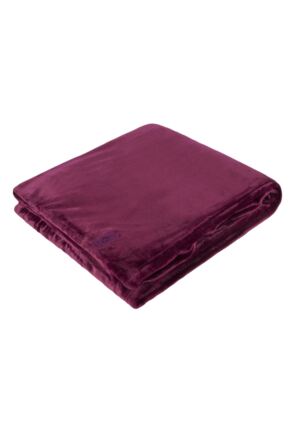 SOCKSHOP Heat Holders Snuggle Up Thermal Blanket Claret One Size