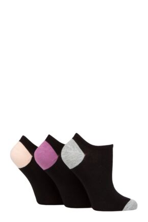 Women's 3 Pair Glenmuir Plain and Patterned Bamboo Secret Socks