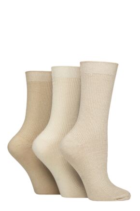 Women's 3 Pair Glenmuir Bamboo Leisure Socks