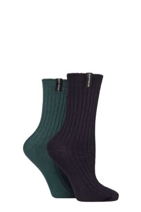 Women's 2 Pair Glenmuir Light Cushioned Bamboo Boot Socks