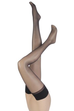 Women's 1 Pair Charnos 10 Denier Elegance Sheer Hold Ups