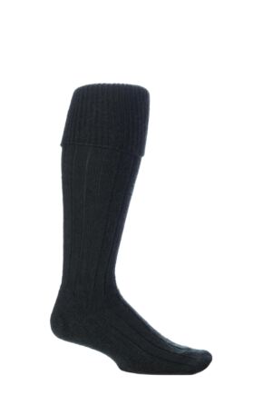 Mens and Women's 1 Pair SOCKSHOP of London Mohair Knee High Socks With Extra Cushioning and Ribbed Top