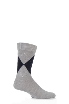 Pringle of Scotland 80% Cashmere Argyle Pattern Socks