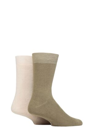 Mens 2 Pair Glenmuir Bamboo Cushioned Leisure Socks