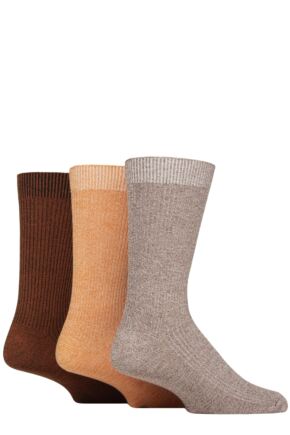 Mens 3 Pair Glenmuir Bamboo Leisure Socks