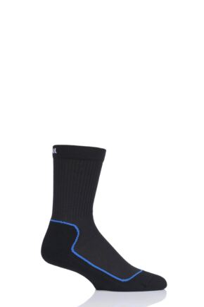 Boys and Girls 1 Pair UpHillSport  Kevo Jr Trekking 4 Layer M4 Socks Black 9-11.5 Kids (5-8 Years)