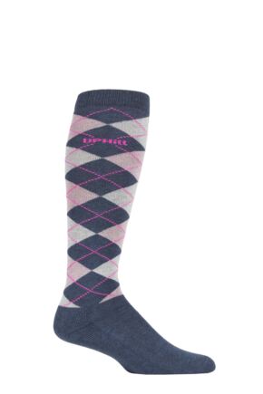 UpHillSport 1 Pair Organic Cotton Argyle Equestrian Socks