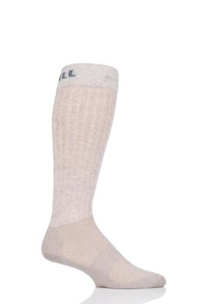 Mens and Women's 1 Pair UpHillSport "Winter Course" 3 Layer L3 Horse Riding Socks Natural 12-2.5 Unisex