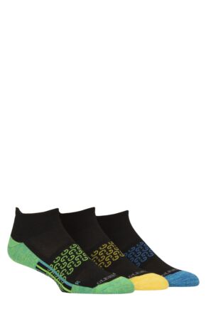 Mens 3 Pair Glenmuir Sport Technical Cushioned Trainer Socks