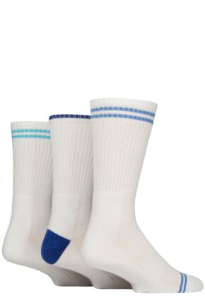 Mens 3 Pair Glenmuir Half Cushioned Bamboo Sports Socks