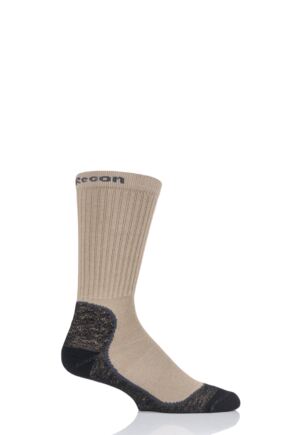 Mens and Women's 1 Pair UpHill Sport Recon Tactical 4-Layer M5 Socks Khaki 3-5 Unisex