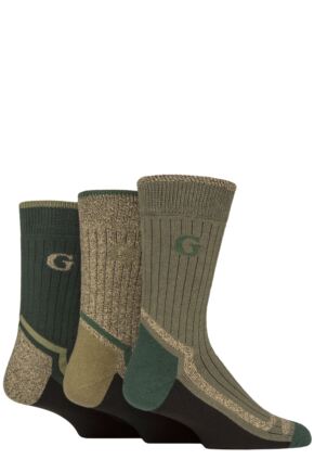 Mens 3 Pair Glenmuir Durable Boot Socks