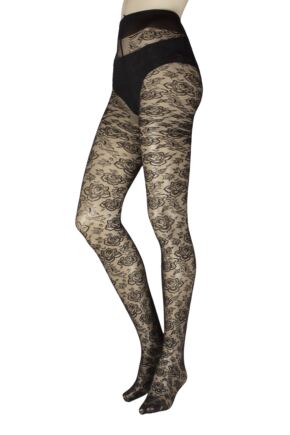 Women's 1 Pair Trasparenze Enif Flora Lace Tights