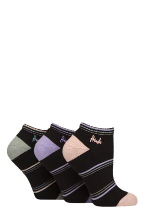 Women's 3 Pair Pringle Johanne Cushion Trainer Socks