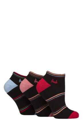 Women's 3 Pair Pringle Johanne Cushion Trainer Socks