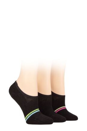 Women's 3 Pair Pringle Cotton Sports Shoe Liner Socks