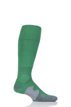 Mens 1 Pair SOCKSHOP of London Made in the UK Cushioned Foot Technical Football Socks Emerald 6-11