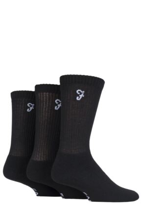 Mens 3 Pair Farah Classic Leisure Sports Socks