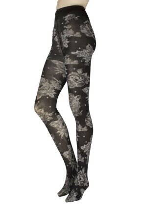 Women's 1 Pair Trasparenze Felis Opaque Floral Print Tights