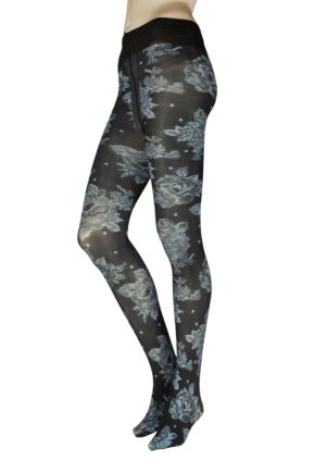 Women's 1 Pair Trasparenze Felis Opaque Floral Print Tights