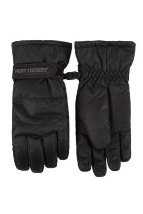 Womens 1 Pair Heat Lockers Thermal Waterproof Performance Gloves Black S/M