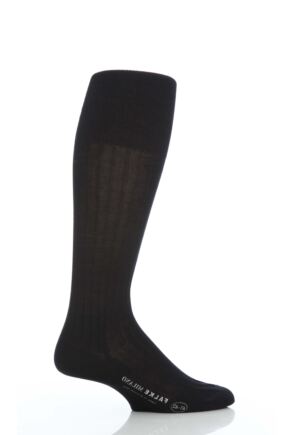 Mens 1 Pair Falke Milano 97% Cotton Knee High Socks