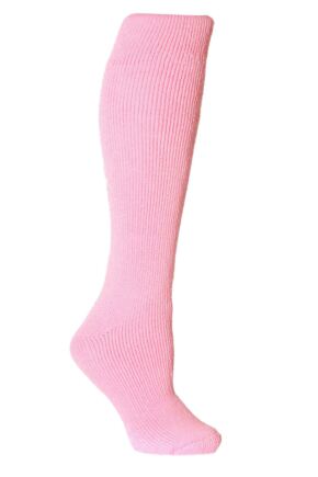 Women's 1 Pair SockShop Long Heat Holders 2.3 TOG Thermal Socks Pink