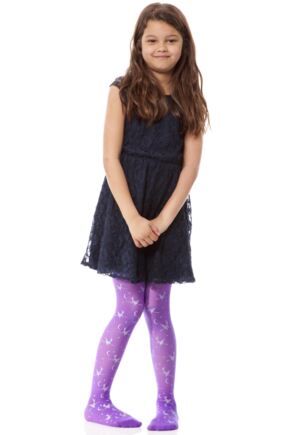 Girls purple tights