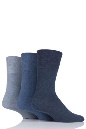 6 Pairs of Mens Plain White Gentle Grip Socks UK Size 6-11 : :  Fashion