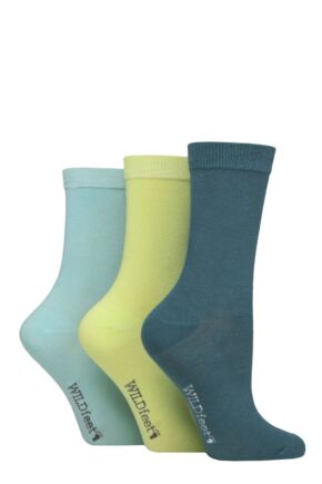 Women's 3 Pair Wildfeet Plain Bamboo Socks