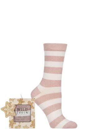 Women's 1 Pair SOCKSHOP Wildfeet Bamboo Christmas Gift Boxed Socks