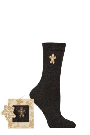 Women's 1 Pair SOCKSHOP Wildfeet Bamboo Christmas Gift Boxed Socks