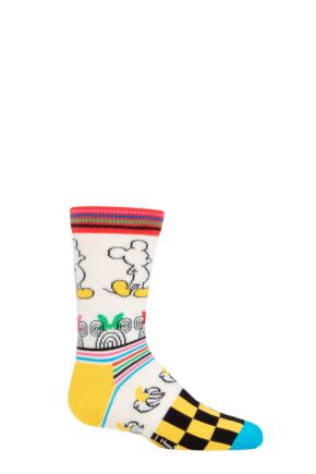 Kids 1 Pair Happy Socks Disney Sunny Sketch Sock Multi 2-3 Years