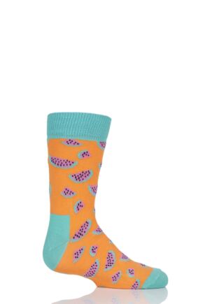 orange kids socks