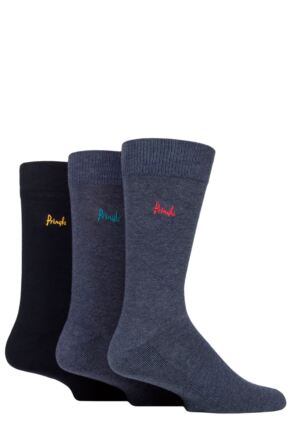 Mens 3 Pair Pringle Half Cushioned Socks